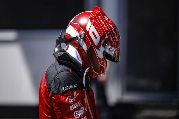 LECLERC Charles (mco), Scuderia Ferrari SF-23, portrait during the Formula 1 Azerbaijan Grand Prix 2023, 4th round of the 2023 Formula One World Championship, WM, Weltmeisterschaft from April 28 to 30, 2023 on the Baku City Circuit, in Baku, Azerbaijan - F1 - AZERBAIJAN GRAND PRIX 2023 DPPI Panoramic  00122008__R5_0407