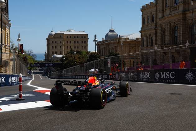 1 Max Verstappen NLD, Oracle Red Bull Racing , F1 Grand Prix of Azerbaijan at Baku City Circuit on April 29, 2023 in Baku, Azerbaijan Photo by HOCH ZWEI Baku Azerbaijan