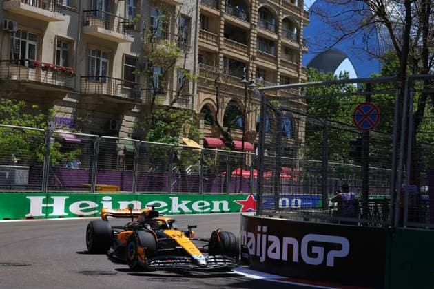 81 Oscar Piastri AUS, McLaren F1 Team , F1 Grand Prix of Azerbaijan at Baku City Circuit on April 29, 2023 in Baku, Azerbaijan Photo by HOCH ZWEI Baku Azerbaijan