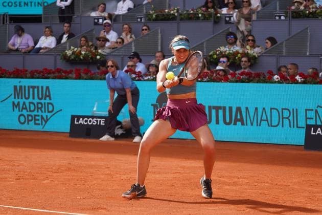 Paula Badosa vs Coco Gauff Masters Series Mutua Madrid Open 2023 in Madrid on 29, April 2023 797 David Cordon Press  797 David CordonxPress Paula Badosa vs Coco Gauff