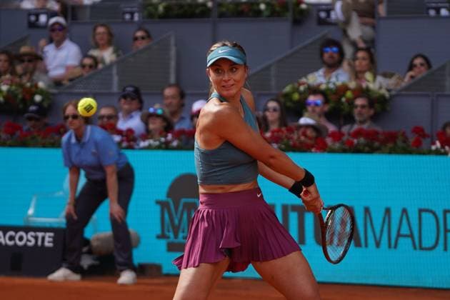 Paula Badosa vs Coco Gauff Masters Series Mutua Madrid Open 2023 in Madrid on 29, April 2023 797 David Cordon Press  797 David CordonxPress Paula Badosa vs Coco Gauff