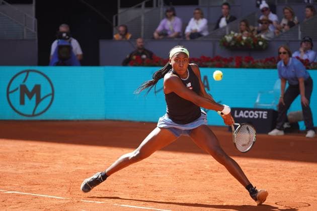 Paula Badosa vs Coco Gauff Masters Series Mutua Madrid Open 2023 in Madrid on 29, April 2023 797 David Cordon Press  797 David CordonxPress Paula Badosa vs Coco Gauff