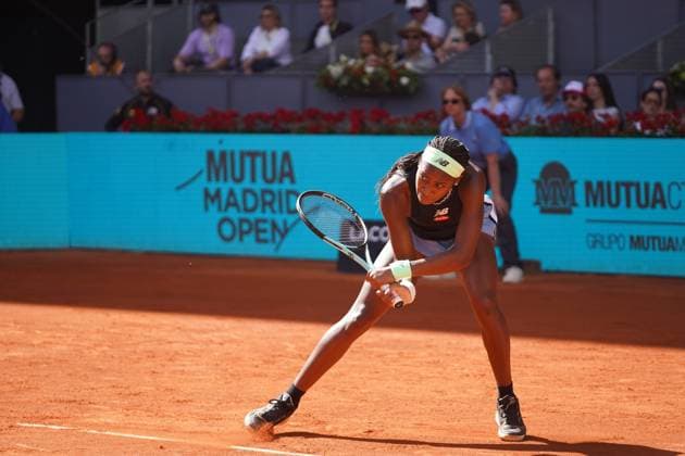 Paula Badosa vs Coco Gauff Masters Series Mutua Madrid Open 2023 in Madrid on 29, April 2023 797 David Cordon Press  797 David CordonxPress Paula Badosa vs Coco Gauff