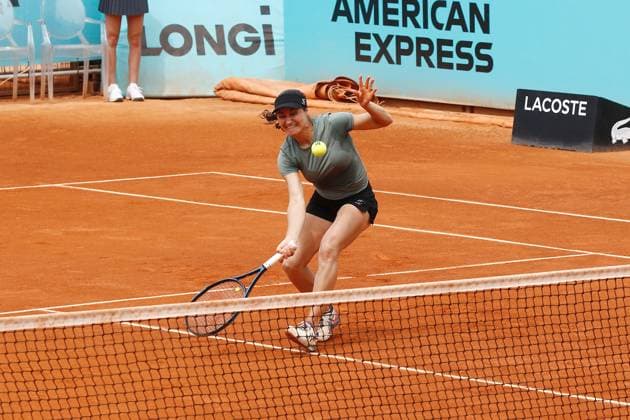 Monica Niculescu (ROU), APRIL 30, 2023 - Tennis : Monica Niculescu during doubles round of 16 match against Storm Hunter and Elise Mertens on the WTA, Tennis Damen 1000 tournaments Mutua Madrid Open tennis tournament at the Caja Magica in Madrid, Spain. Noxthirdxpartyxsales  (217252484)