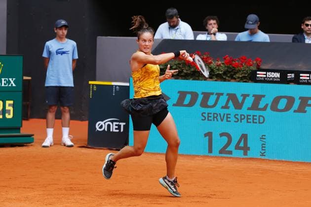 Daria Kasatkina (RUS), APRIL 30, 2023 - Tennis : Daria Kasatkina during singles round of 32 match against Lesia Tsurenko on the WTA, Tennis Damen 1000 tournaments Mutua Madrid Open tennis tournament at the Caja Magica in Madrid, Spain. Noxthirdxpartyxsales  (217252865)