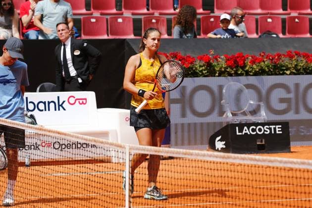 Daria Kasatkina (RUS), APRIL 30, 2023 - Tennis : Daria Kasatkina celebrate after winning singles round of 32 match against Lesia Tsurenko on the WTA, Tennis Damen 1000 tournaments Mutua Madrid Open tennis tournament at the Caja Magica in Madrid, Spain. Noxthirdxpartyxsales  (217252872)