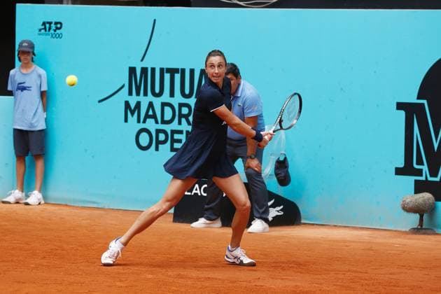 Petra Martic (CRO), APRIL 30, 2023 - Tennis : Petra Martic during singles round of 32 match against Anna Kalinskaya on the WTA, Tennis Damen 1000 tournaments Mutua Madrid Open tennis tournament at the Caja Magica in Madrid, Spain. Noxthirdxpartyxsales  (217252931)