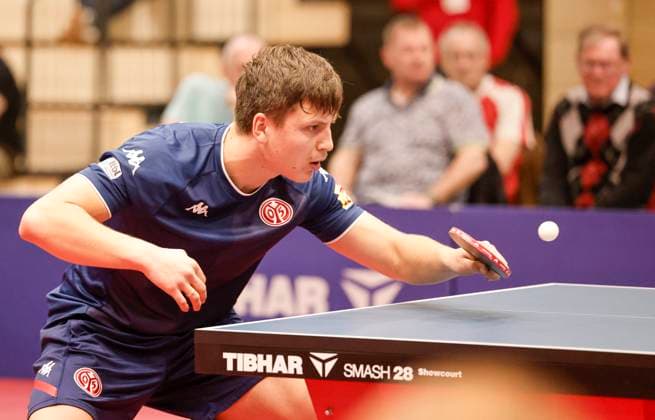 Table tennis Bundesliga match FSV Mainz 05 TTC Schw Bergneustadt Andrei Putuntica Mainz 30 04 23