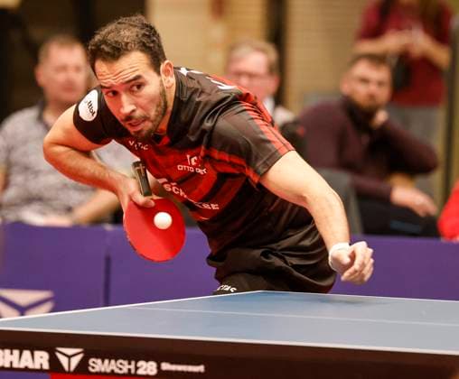 Table tennis Bundesliga match FSV Mainz 05 TTC Schw Bergneustadt Alberto Mino TTC 30 04 23