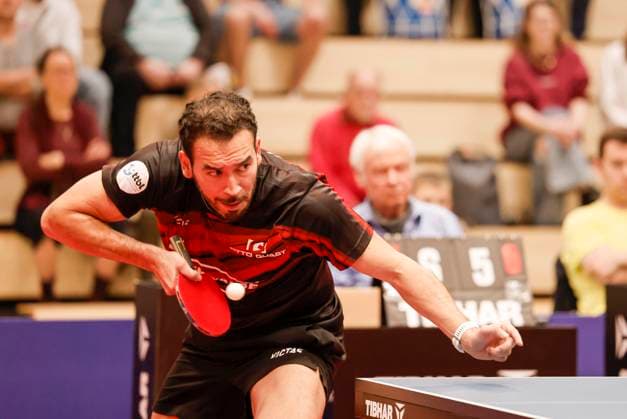 Table tennis Bundesliga match FSV Mainz 05 TTC Schw Bergneustadt Alberto Mino TTC 30 04 23