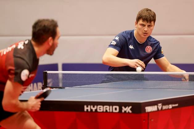 Table tennis Bundesliga match FSV Mainz 05 TTC Schw Bergneustadt Andrei Putuntica Mainz 30 04 23