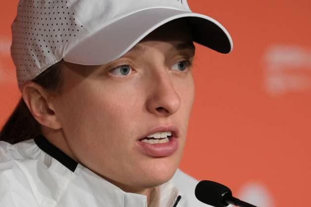 Mutua Madrid Open - Day Seven Iga Swiatek of Poland seen during a press conference, PK, Pressekonferenz on day seven of the Mutua Madrid Open at La Caja Magica. on April 30, 2023 in Madrid, Spain madrid Spain  Copyright: xOscarxGonzalezx originalFilename:gonzalez-notitle230430_nplTF.jpg