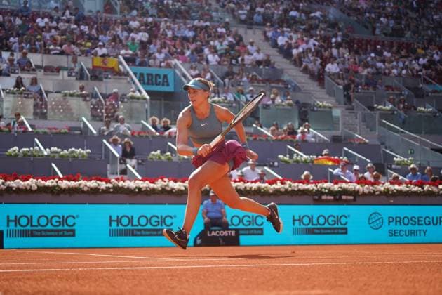 Paula Badosa vs Maria Sakkari Masters Series Mutua Madrid Open 2023 in Madrid on 01 May 2023 Cordon Press