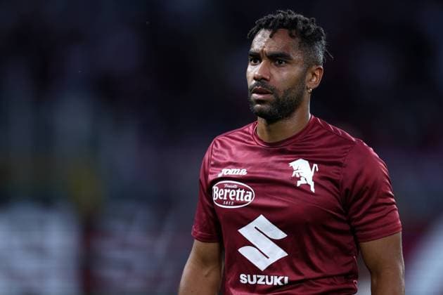 Torino Fc vs Atalanta Bc Koffi Djidji of Torino Fc during warm up before the Serie A football match beetween Torino Fc and Atalanta Bc at Stadio Olimpico on April 29, 2023 in Turin, Italy . Torino Stadio Grande Torino Italy Copyright: xMarcoxCanonierox