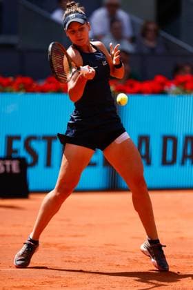 May 3, 2023, MADRID, MADRID, SPAIN: Veronika Kudermetova of Russia in action against Jessica Pegula of United States during the Mutua Madrid Open 2023 celebrated at Caja Magica on May 03, 2023 in Madrid, Spain. MADRID SPAIN - ZUMAa181 20230503_zaa_a181_032 Copyright: xOscarxJ.xBarrosox