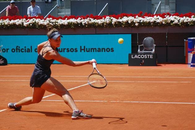 Mutua Madrid Open Veronika Kudermetova during his match against on Jessica Pegula of the Mutua Madrid Open at La Caja Magica on 2st May, 2023 in Madrid Copyright: xAndreaxRositox DSC_0004