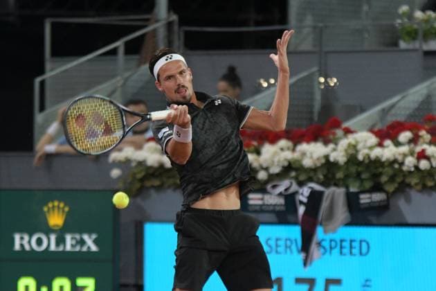 Sport Themen der Woche KW18 Sport Bilder des Tages Mutua Madrid Open Daniel Altmaier during his match against on Borna Coric of the Mutua Madrid Open at La Caja Magica on 3st May, 2023 in Madrid Copyright: xAndreaxRositox DSC_7365