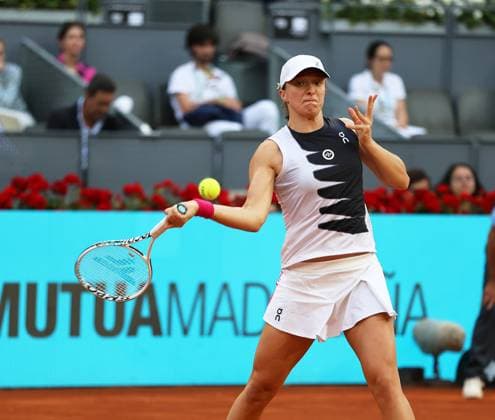 TENNIS - WTA, Tennis Damen Mutua Madrid Open 2023 MADRID,SPAIN,04.MAY.23 - TENNIS - WTA Tour, Mutua Madrid Open. Image shows Iga Swiatek (POL).  GEPAxpictures xAlanxGrieves