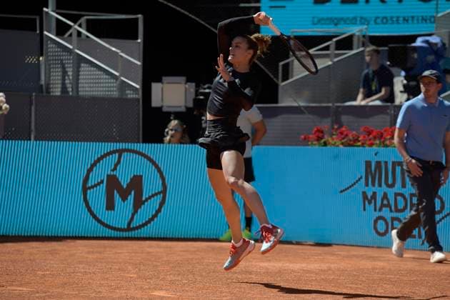 Mutua Madrid Open 2023 Maria Sakkari of Greece during their match ( semi-final) against Aryna Sabalenka of Belarus on Day Eleven of the Mutua Madrid Open at La Caja Magica on 4th May, 2023 in Madrid, Spain. Madrid Spain  Copyright: xJuanxCarlosxLucasx originalFilename:lucas-notitle230504_npyV9.jpg