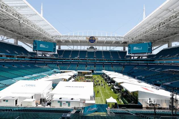 F1 Paddock inside Hard Rock Stadium, F1 Grand Prix of Miami at Miami International Autodrome on May 4, 2023 in Miami, United States of America Photo by HOCH ZWEI Miami United States of America