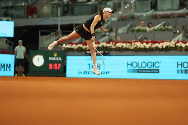 Iga Swiatek (Pol) TENNIS : Mutua Madrid Open 2023 - 04 05 2023 AntoineCouvercelle Panoramic 