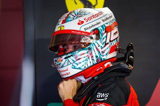 LECLERC Charles (mco), Scuderia Ferrari SF-23, portrait during the Formula 1 Crypto.com Miami Grand Prix 2023, 5th round of the 2023 Formula One World Championship, WM, Weltmeisterschaft from May 05 to 07, 2023 on the Miami International Autodrome, in Miami Gardens, Florida, United States of America - F1 - MIAMI GRAND PRIX 2023 DPPI Panoramic  20230505_G0OD5703