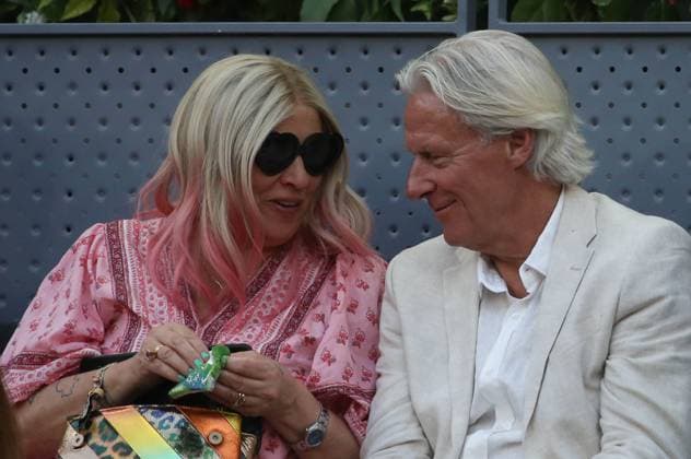 Björn Borg during the Mutua Madrid Open 2023, ATP, Tennis Herren Masters 1000 tennis tournament on May 5, 2023 at Caja Magica in Madrid, Spain TENNIS : Mutua Madrid Open 2022 - Madrid - 05 05 2023 LaurentLairys Panoramic 