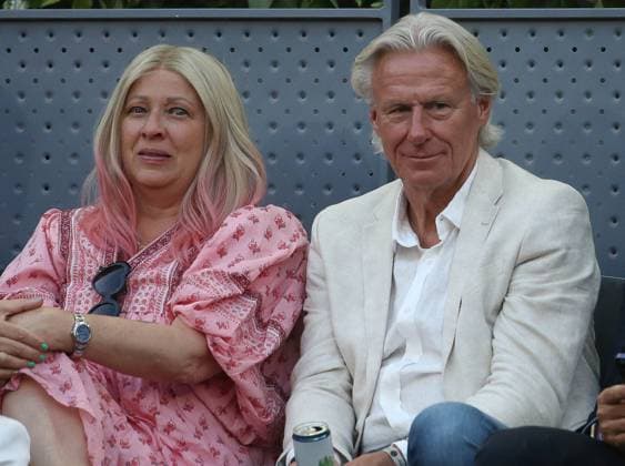 Björn Borg during the Mutua Madrid Open 2023, ATP, Tennis Herren Masters 1000 tennis tournament on May 5, 2023 at Caja Magica in Madrid, Spain TENNIS : Mutua Madrid Open 2022 - Madrid - 05 05 2023 LaurentLairys Panoramic 