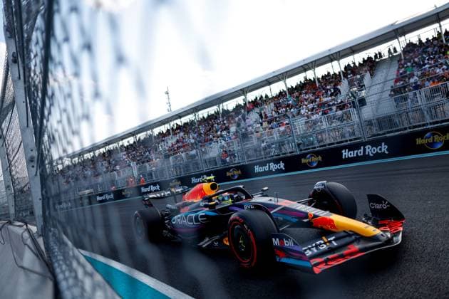 11 Sergio Perez MEX, Oracle Red Bull Racing , F1 Grand Prix of Miami at Miami International Autodrome on May 5, 2023 in Miami, United States of America Photo by HOCH ZWEI Miami United States of America