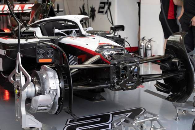 May 5, 2023, Miami, Florida, United States: NICO HULKENBERG (GER) of Haas F1 Team 27 s car in the garage with pit crew mechanics working on crash repairs during Free Practice 2..Teams prepare to compete in the second running of America s second calendar F1 race, with a record breaking three Grand Prix events to be held in America this year in Miami, Austin and Las Vegas, owing to the growing popularity of the thanks to Netflix s Drive to Survive Docuseries. Aston Martin, Ferrari and others plan on trying to challenge Red Bull Oracle Racing s Max Verstappen s dominance over the 2023 season. Motorsports, open wheel racing, Liberty Media. Miami United States - ZUMAb177 20230505_zap_b177_268 Copyright: xTaidghxBarronx