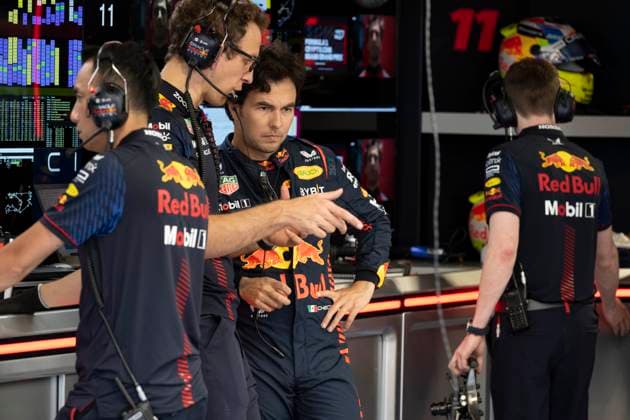 May 5, 2023, Miami, Florida, United States: SERGIO PEREZ (MEX) of Red Bull Racing 11 prepares to run Free Practice 2 from the Oracle RedBull Racing Garage...Teams prepare to compete in the second running of America s second calendar F1 race, with a record breaking three Grand Prix events to be held in America this year in Miami, Austin and Las Vegas, owing to the growing popularity of the thanks to Netflix s Drive to Survive Docuseries. Aston Martin, Ferrari and others plan on trying to challenge Red Bull Oracle Racing s Max Verstappen s dominance over the 2023 season. Motorsports, open wheel racing, Liberty Media. Miami United States - ZUMAb177 20230505_zap_b177_282 Copyright: xTaidghxBarronx