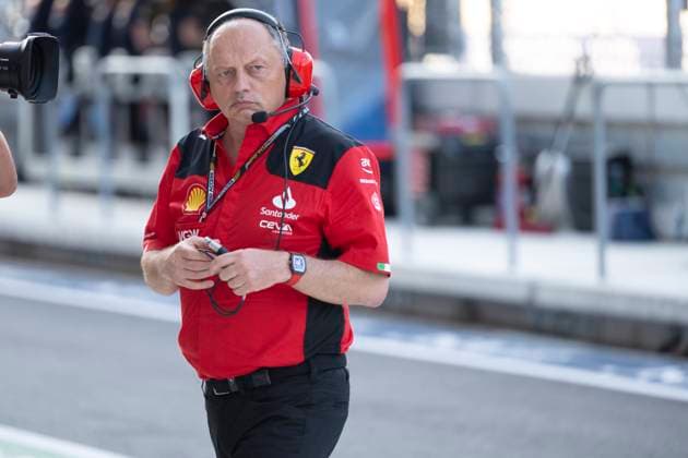 May 5, 2023, Miami, Florida, United States: Scuderia Ferrari team principal FRED VASSEUR during Free Practice 2..Teams prepare to compete in the second running of America s second calendar F1 race, with a record breaking three Grand Prix events to be held in America this year in Miami, Austin and Las Vegas, owing to the growing popularity of the thanks to Netflix s Drive to Survive Docuseries. Aston Martin, Ferrari and others plan on trying to challenge Red Bull Oracle Racing s Max Verstappen s dominance over the 2023 season. Motorsports, open wheel racing, Liberty Media. Miami United States - ZUMAb177 20230505_zap_b177_410 Copyright: xTaidghxBarronx