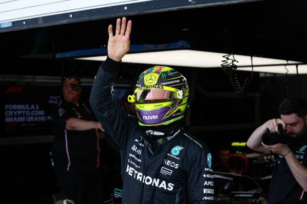 44 Lewis Hamilton GBR, Mercedes AMG Petronas F1 Team , F1 Grand Prix of Miami at Miami International Autodrome on May 6, 2023 in Miami, United States of America Photo by HOCH ZWEI Miami United States of America