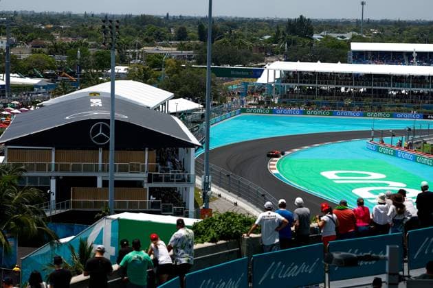 16 Charles Leclerc MCO, Scuderia Ferrari , F1 Grand Prix of Miami at Miami International Autodrome on May 6, 2023 in Miami, United States of America Photo by HOCH ZWEI Miami United States of America