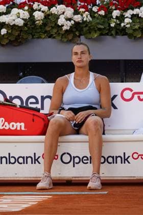 Iga Swiatek POL vs Aryna Sabalenka BY during the women s tennis final of the Mutua Madrid Open, Madrid May 06, 2023 Cordon Press