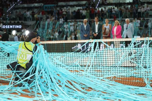 Aryna Sabalenka (Blr) defeated Iga Swiatek (Pol) in the final at the Mutua Madrid Open 2023 TENNIS : Mutua Madrid Open 2023 - 06 05 2023 AntoineCouvercelle Panoramic 