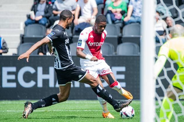 Myron Boadu (AS Monaco) FOOTBALL : Angers SCO vs AS Monaco - Ligue 1 - Journee 34 - 07 05 2023 BaptisteAutissier Panoramic 