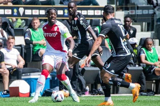 Axel Disasi (AS Monaco) FOOTBALL : Angers SCO vs AS Monaco - Ligue 1 - Journee 34 - 07 05 2023 BaptisteAutissier Panoramic 