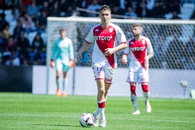 Aleksandr Golovin (AS Monaco) FOOTBALL : Angers SCO vs AS Monaco - Ligue 1 - Journee 34 - 07 05 2023 BaptisteAutissier Panoramic 
