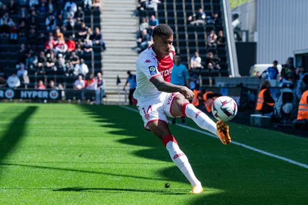Ismail Jakobs (AS Monaco) FOOTBALL : Angers SCO vs AS Monaco - Ligue 1 - Journee 34 - 07 05 2023 BaptisteAutissier Panoramic 