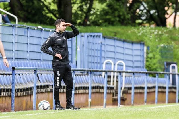 Sports, Football, A Junior Bundesliga Season 2022 2023 Special Match Round Group A 1 Matchday MSV Duisburg U19 TSG 1899 Hoffenheim U19 07 05 2023, Training Ground MSV Duisburg Engin Vural Coach MSV Duisburg Duisburg Training Ground MSV Duisburg Nordrhein Westfahlen Germany