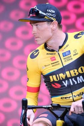 May 4, 2023, Pescara, Italy: Rohan Dennis of Australia - Jumbo - Visma seen during the 106th Giro d Italia 2023. The open ceremony of the team presentation for 106th Giro d Italia 2023, in Pescara - Italy Pescara Italy - ZUMAs197 20230504_zab_s197_278 Copyright: xDavidexDixLallax