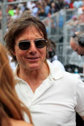 MIAMI GARDENS, FL - MAY 07: Tom Cruise walks on the grid prior to the running of the Formula 1 Crypto.com Miami Grand Prix at Miami International Autodrome in Miami Gardens, FL. (Photo by Jeff Robinson Icon Sportswire) AUTO: MAY 07 F1 Crypto.com Miami Grand Prix EDITORIAL USE ONLY Icon23050729311