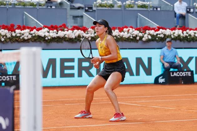 Jessica Pegula (USA), MAY 7, 2023 - Tennis : Jessica Pegula during doubles final match against Victoria Azarenka and Beatriz Haddad Maia on the WTA, Tennis Damen 1000 tournaments Mutua Madrid Open tennis tournament at the Caja Magica in Madrid, Spain. Noxthirdxpartyxsales  (217897314)