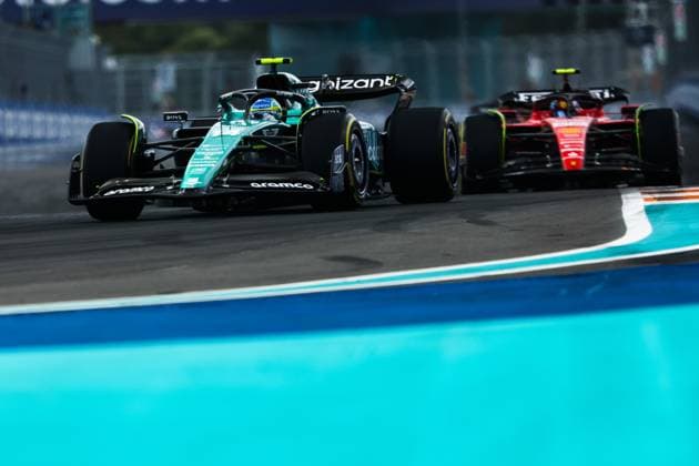 14 Fernando Alonso ESP, Aston Martin Aramco Cognizant F1 Team , F1 Grand Prix of Miami at Miami International Autodrome on May 7, 2023 in Miami, United States of America Photo by HOCH ZWEI Miami United States of America