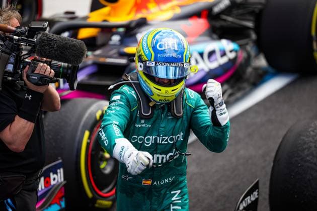 14 Fernando Alonso ESP, Aston Martin Aramco Cognizant F1 Team , F1 Grand Prix of Miami at Miami International Autodrome on May 7, 2023 in Miami, United States of America Photo by HOCH ZWEI Miami United States of America