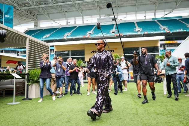 44 Lewis Hamilton GBR, Mercedes AMG Petronas F1 Team , F1 Grand Prix of Miami at Miami International Autodrome on May 7, 2023 in Miami, United States of America Photo by HOCH ZWEI Miami United States of America