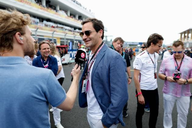 Roger Federer, F1 Grand Prix of Miami at Miami International Autodrome on May 7, 2023 in Miami, United States of America Photo by HOCH ZWEI Miami United States of America