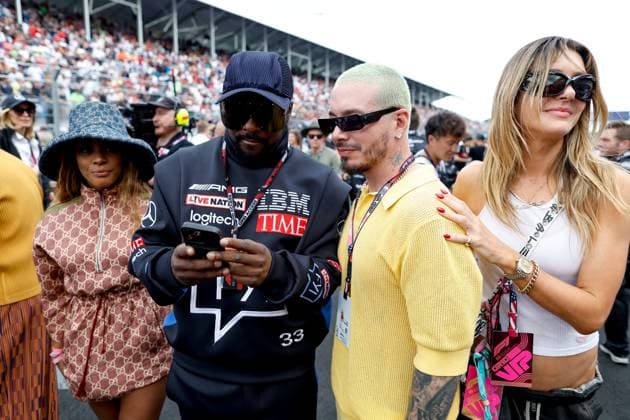 William James Adams Jr aka Will i am, Jose Alvaro Osorio Balvin aka J Balvin, F1 Grand Prix of Miami at Miami International Autodrome on May 7, 2023 in Miami, United States of America Photo by HOCH ZWEI Miami United States of America