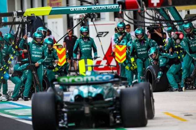 18 Lance Stroll CAN, Aston Martin Aramco Cognizant F1 Team , F1 Grand Prix of Miami at Miami International Autodrome on May 7, 2023 in Miami, United States of America Photo by HOCH ZWEI Miami United States of America
